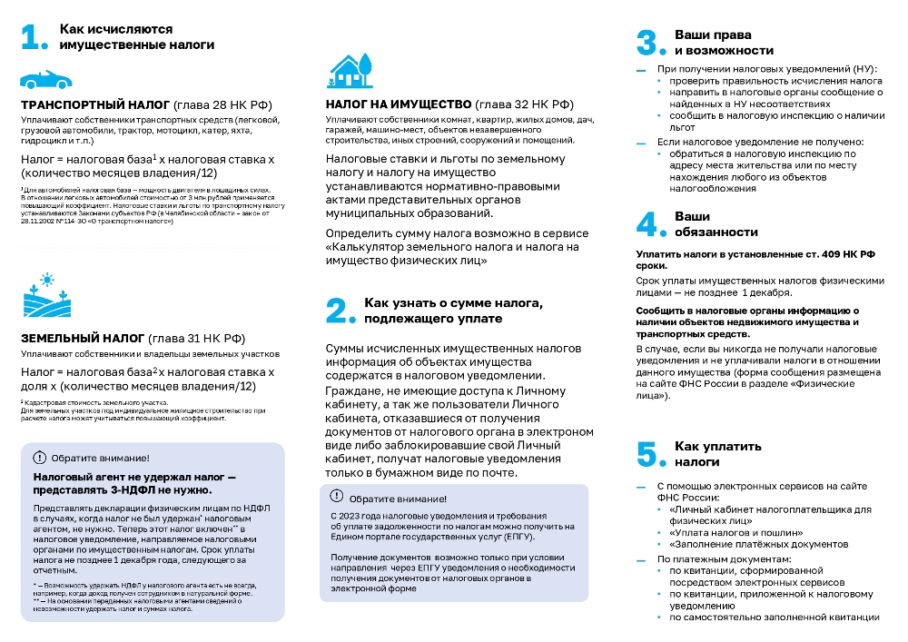 Как исчисляются имущественные налоги.